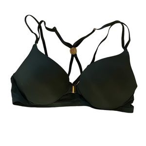 Hunter Green Cross Back Bra